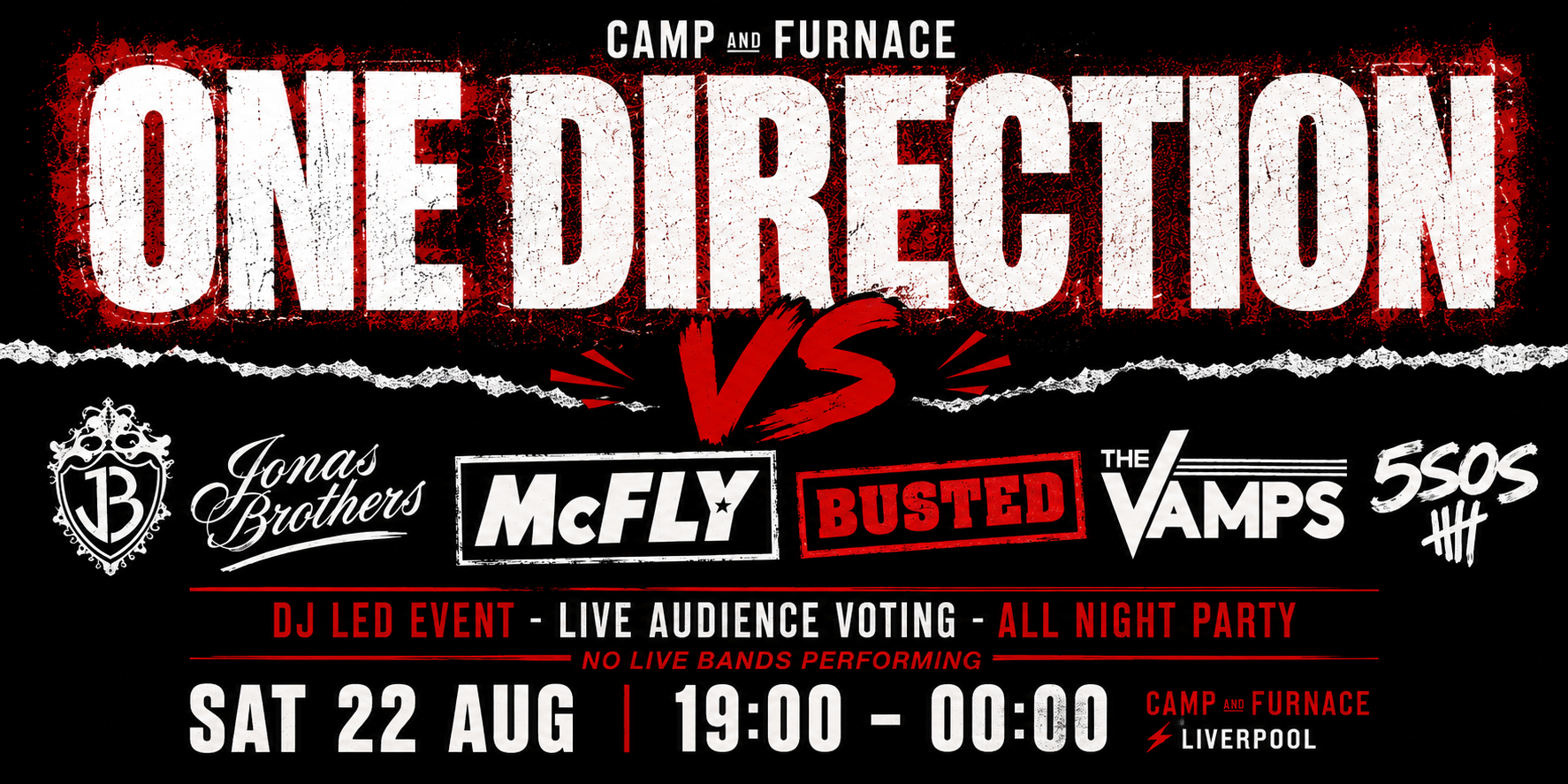 One Direction Vs - Camp and Furnace Liverpool
